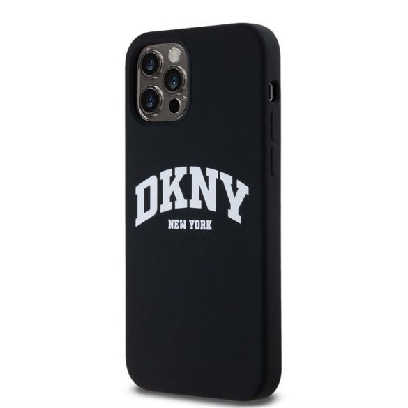 Husa din spate Apple iPhone 12/12 Pro DKNY DKHMP12MSNYACH silicon lichid MagSafe - negru