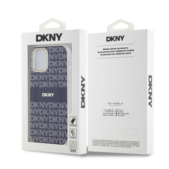 Apple iPhone 12/12 Pro DKNY DKHMP12MHRHSEB MagSafe Back Cover - Albastru