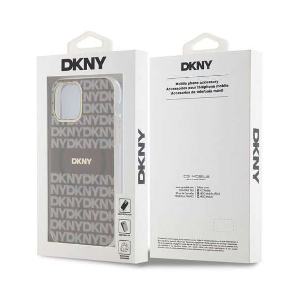 Apple iPhone 12/12 Pro DKNY DKHMP12MHRHSEE MagSafe Back Cover - Bej