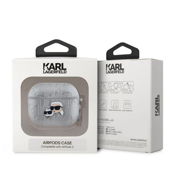 Suport Apple Airpods 3 KARL LAGERFELD KLA3PGKCPS - Argint