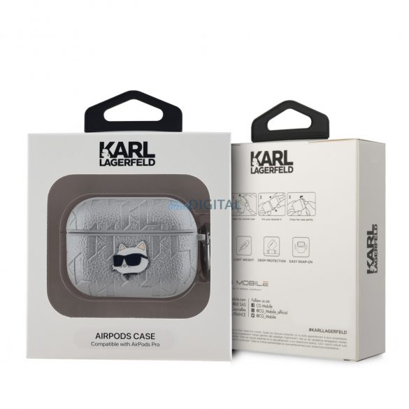 Suport Apple Airpods Pro KARL LAGERFELD KLAPPGCHPS - Argint