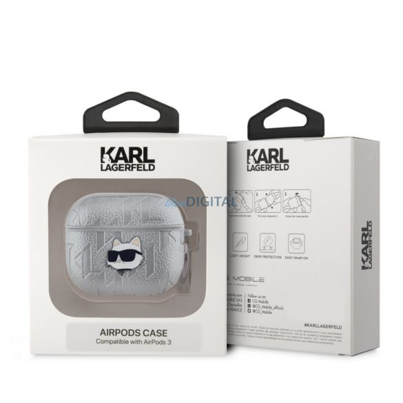 Suport Apple Airpods 3 KARL LAGERFELD KLA3PGCHPS - Argint