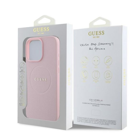 Apple iPhone 16 Pro Max GUESS GUHMP16XPGHSMMP MagSafe Back Cover - Roz