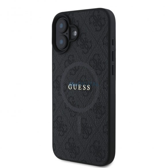 Apple iPhone 16 GUESS GUHMP16SG4GFRK MagSafe Hátlap - Fekete