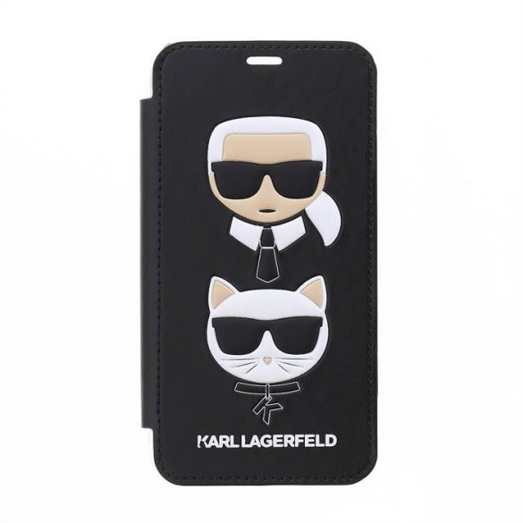 Carcasa Apple iPhone X/XS KARL LAGERFELD KLFLBKPXKICKC - Neagra