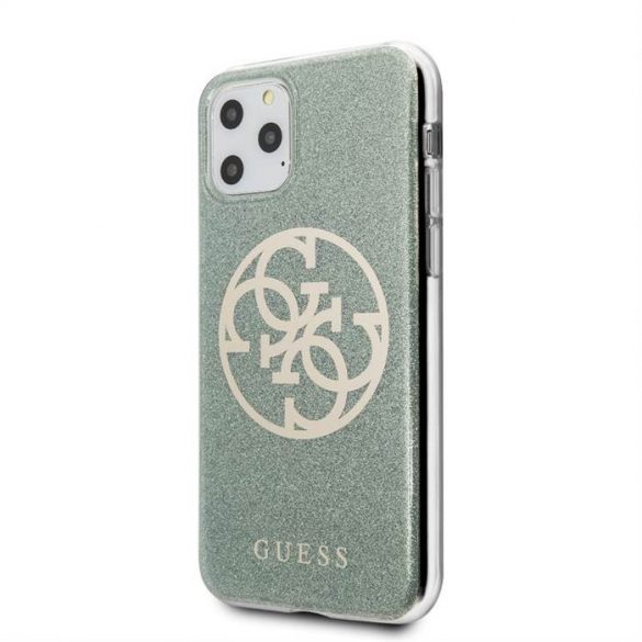 Apple iPhone 11 Pro GUESS GUHCN58PCUGLK Glitter TPU  Husă - Khaki