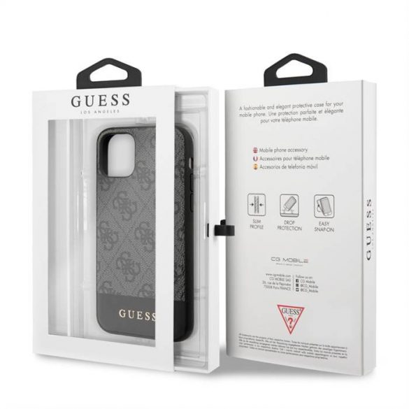 Husă din spate Apple iPhone 11 Pro GUESS GUHCN58G4GLGR - gri