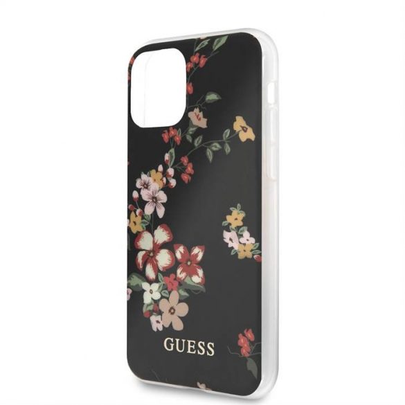 Husă din TPU pentru iPhone 11 Pro Max GUESS GUHCN65IMLFL04 - Floare 4