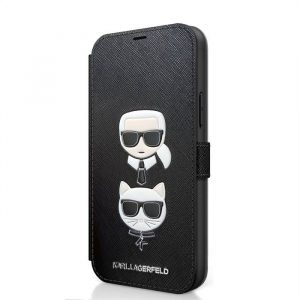 Carcasa Apple iPhone 12 Pro Max KARL LAGERFELD KLFLBKP12LSAKICKCBK - Negru