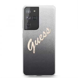 Husă spate Samsung S21 Ultra GUESS GUHCS21LPCUGLSBK - neagră