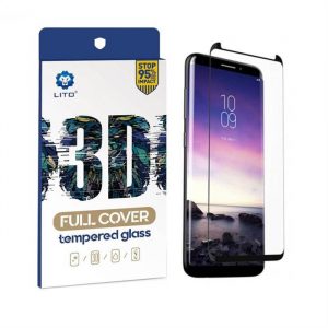 Film de sticlă curbat 3D Samsung S6 Edge Lito (compatibil cu carcasă) - negru