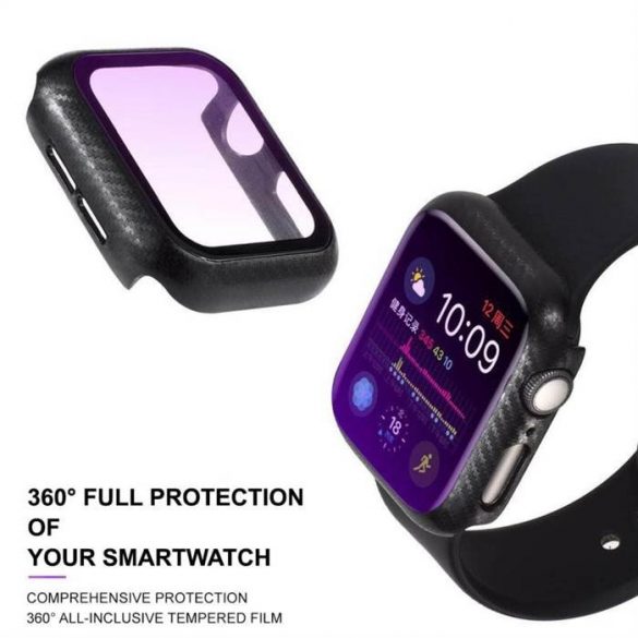 Apple iWatch 1/2/3 38 mm Lito S+ față din sticlă anti-albastru - carbon