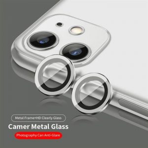 Apple iPhone 11 Pro/11 Pro Max Lito S+ Film de protecție metalic pentru cameră foto 3D - argintiu