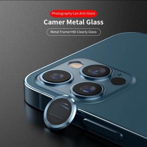 Apple iPhone 12 Pro Max Lito S+ 3D Metal Camera Folie protecție ecran - Albastru