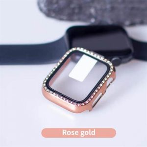 iWatch 1/2/3 38mm Lito S+ Ecran din sticlă cu cioburi - Rose Gold