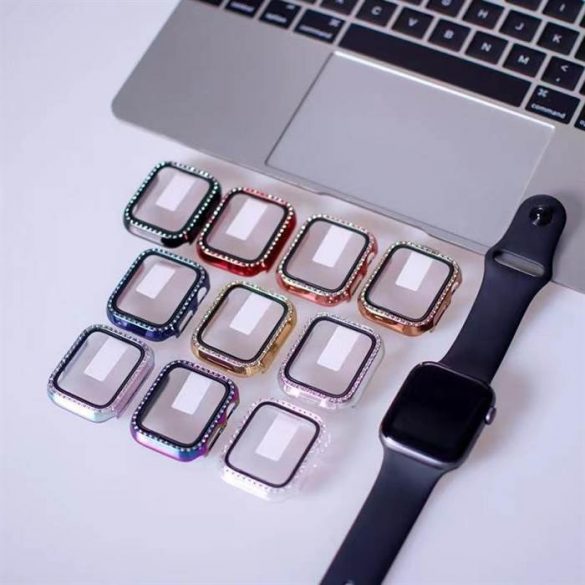 iWatch 4/5/6/SE 40mm Lito S+ Pebbled sticlă Front Husă - Transparent