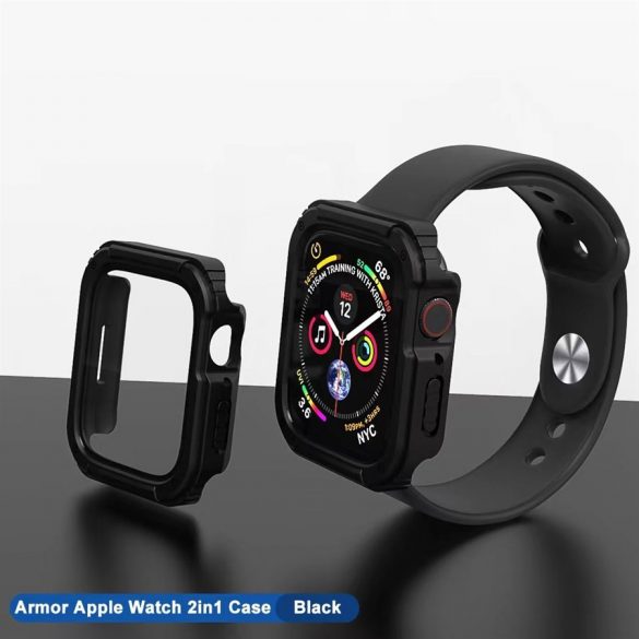 Apple iWatch 4/5/6/SE 40mm Lito S+ Armor sticlă Ecran - Negru