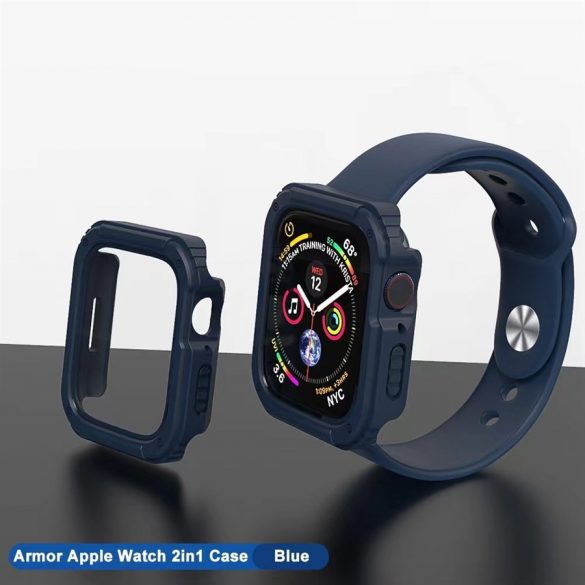 Apple iWatch 4/5/6/SE 44mm Lito S+ Armor sticlă Ecran - Albastru închis