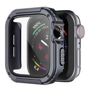 Apple iWatch 4/5/6/SE 44mm Lito S+ Armor sticlă Front Husă - Grafit