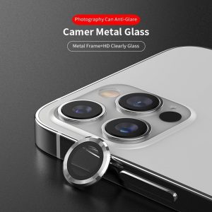 Apple iPhone 14/14 Plus Lito S+ Film de protecție metalic pentru cameră foto 3D - argintiu