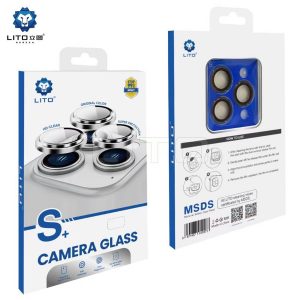 Apple iPhone 13 Pro/13 Pro Max Lito S+ Film de protecție din sticlă pentru cameră metalică 3D - Cameleon