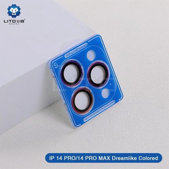 Apple iPhone 13 Pro/13 Pro Max Lito S+ Film de protecție din sticlă pentru cameră metalică 3D - Cameleon