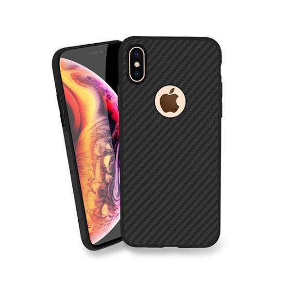 Huawei Y7 2019 Carbon Mat TPU - Negru