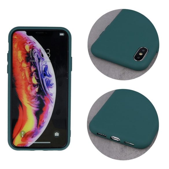 Husă din silicon Apple iPhone 11 - Verde închis