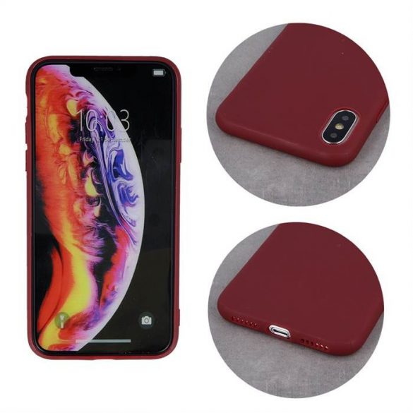 Apple iPhone XS Max Mat TPU - Bordeaux