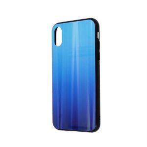 Spate din sticlă Aurora Samsung A91/S10 Lite - Albastru