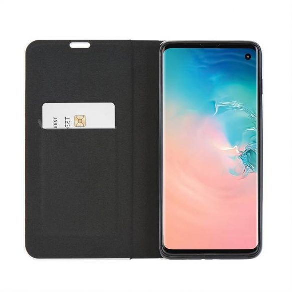 Husă Apple iPhone XS Max Luna Carbon Book - Neagră