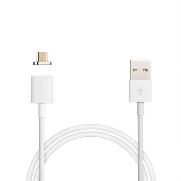 Cablu de date magnetic micro USB Moizen M1 - alb