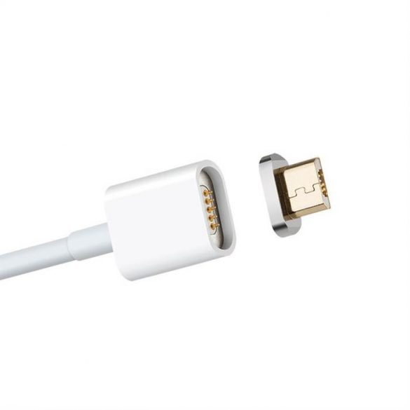 Cablu de date magnetic micro USB Moizen M1 - alb