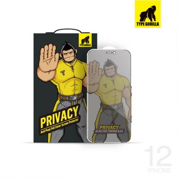 Film de sticlă 2.5D pentru Apple iPhone 12 Pro Max TG Privacy - negru