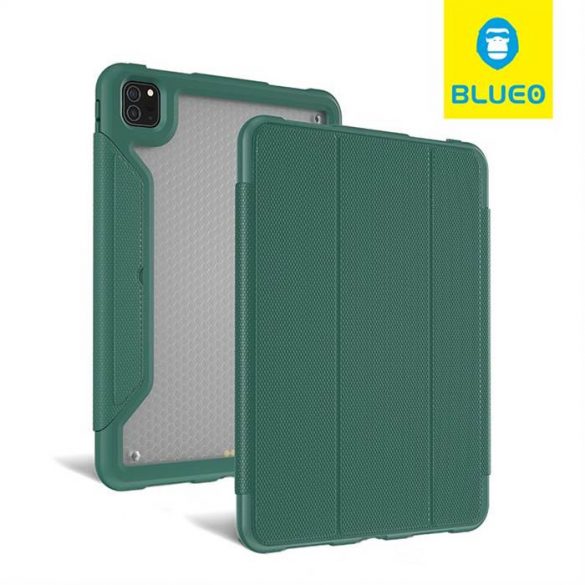 Husă Apple iPad 12,9 inchi Blueo Military Book - Verde închis