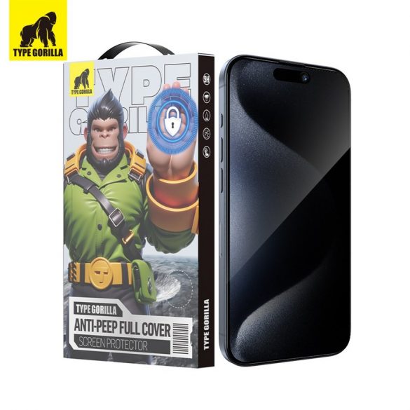 Film de sticlă 2.5D pentru Apple iPhone 14 Pro TG Privacy - negru