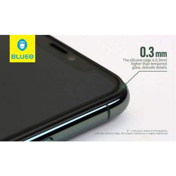 Apple iPhone X/XS/11 Pro Blueo Armor Silicon Edge 3D Folie sticlă - Negru