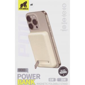 Tip Gorilla P010 Stand pliabil10000 mAh Magsafe Powerbank - Negru