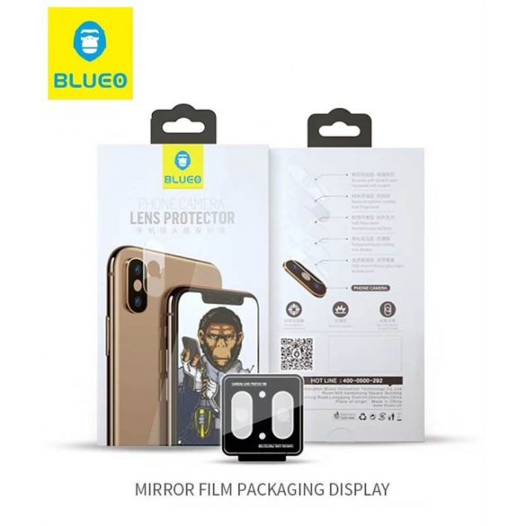 Apple iPhone XS Max Blueo 2.5D (2pcs) Camera Folie de sticlă - Transparent