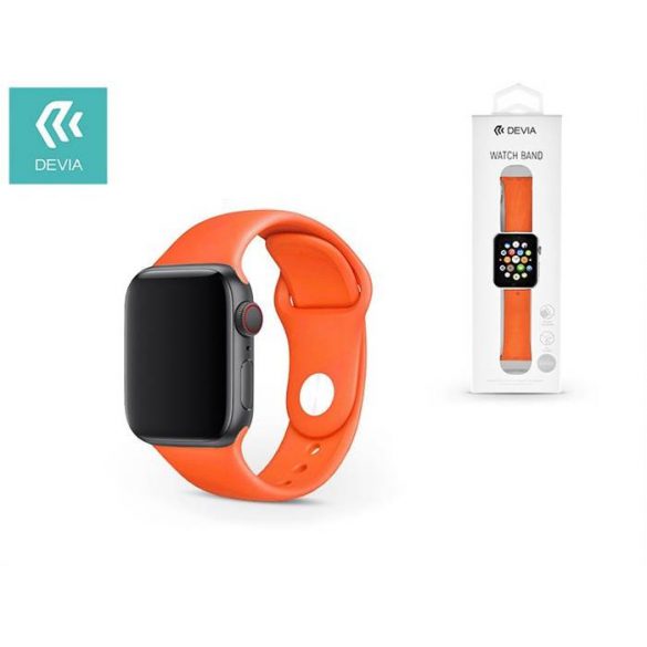 Curea de ceas Apple iWatch Devia Delux Sport 38/40 mm - Portocaliu