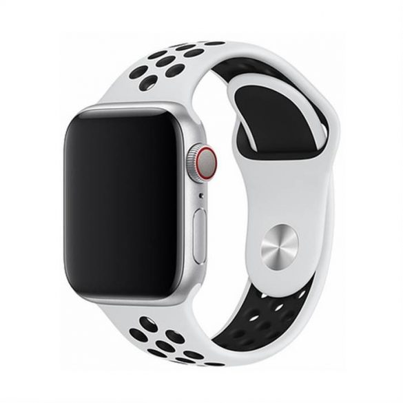 Curea de ceas Apple iWatch Devia Delux Sport 2 38/40mm - Alb/Negru