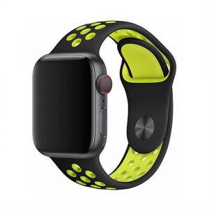 Curea ceas Apple iWatch Devia Delux Sport 2 42/44mm - Negru/Galben