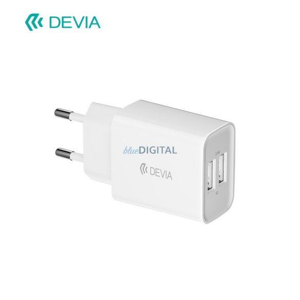 Încărcător de rețea Devia RLC-526 Smart 2.4A 2xUSB - Alb