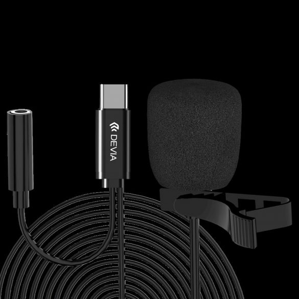 DEVIA EM064 Microfon audio Smart USB Type-C - Negru