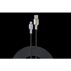 DEVIA EC313 Mars Zinc Aloy 2.1A USB Type-C 1.5M Data Cable - Negru