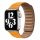 Curea de ceas Apple iWatch Devia elegantă din piele în două culori 38/40/41 mm - galben