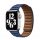 Curea de ceas Apple iWatch Devia elegantă, în două tonuri, 42/42/45 mm - Albastru închis