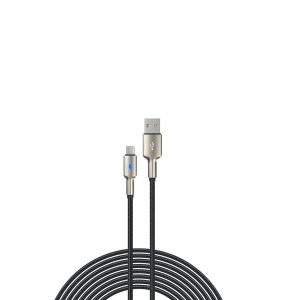 Cablu de date DEVIA Bubble Fish din aliaj de zinc USB Type-C 1M - negru