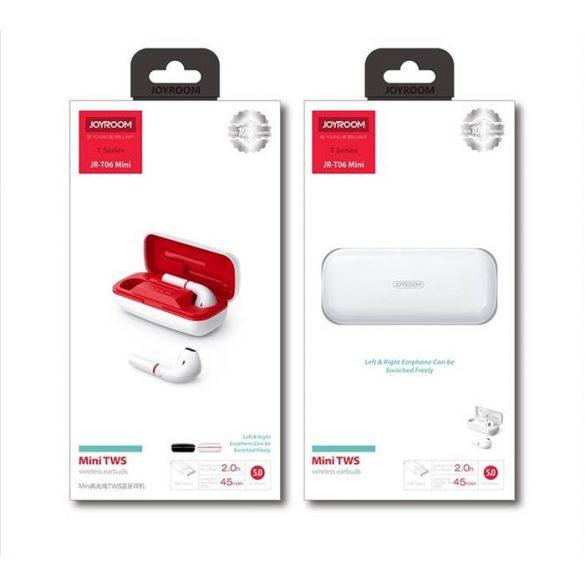 Joyroom JR-T06 Mini TWS Căști Bluetooth 5.0 - alb