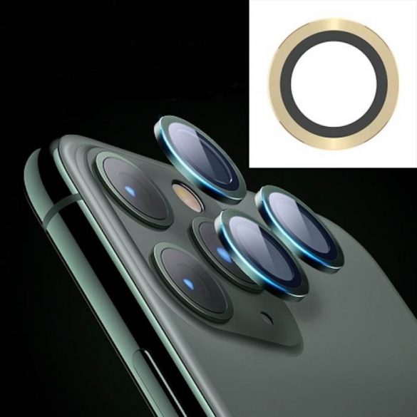 Apple iPhone 11 Joyroom JR-PF096 Film de protecție din sticlă pentru cameră metalică 3D - auriu